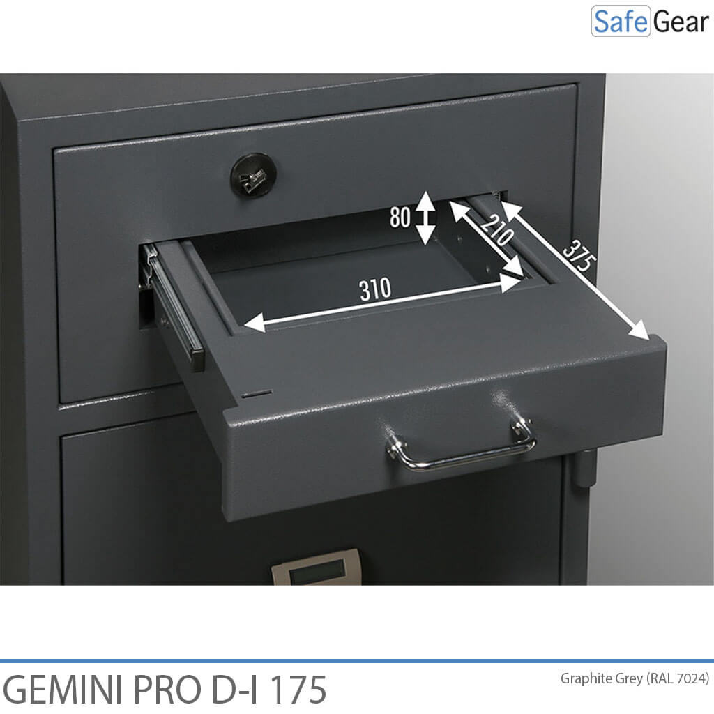 Caja Fuerte De Depósito Gemini Pro D-I 340 (384 L) - Grado de prueba contra robo D-I - Cerradura con llave