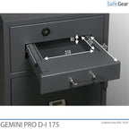 Caja Fuerte De Depósito Gemini Pro D-I 175 (205 L) - Grado de prueba contra robo D-I - Cerradura con llave