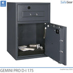 Caja Fuerte De Depósito Gemini Pro D-I 250 (294 L) - Grado de prueba contra robo D-I - Cerradura con llave