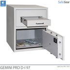 Caja Fuerte De Depósito Gemini Pro D-I 97 (119 L) - Grado de prueba contra robo D-I - Cerradura Electrónica con 9 códigos de usuario