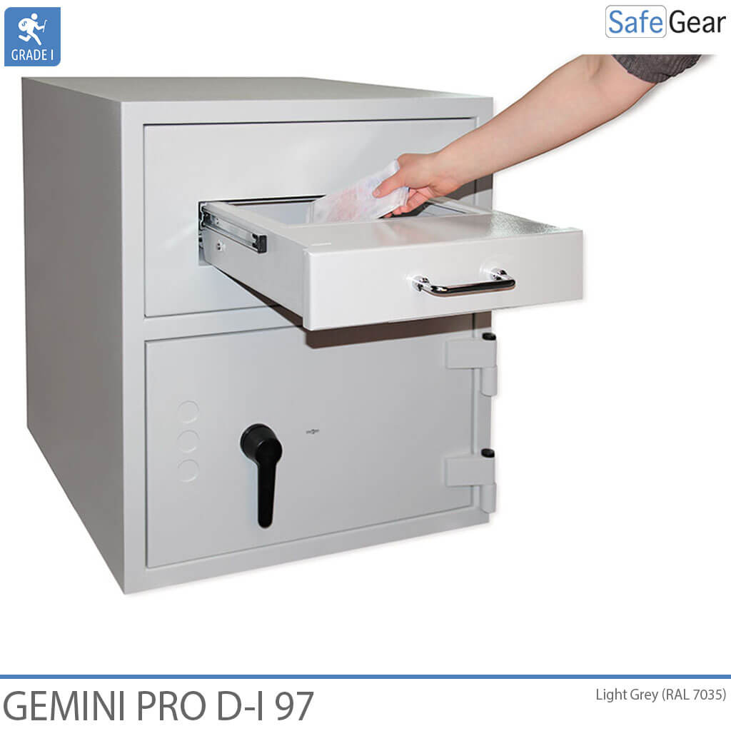 Caja Fuerte De Depósito Gemini Pro D-I 97 (119 L) - Con compartimento interno - Prueba antirrobo D-I - Cerradura Electrónica Axessor
