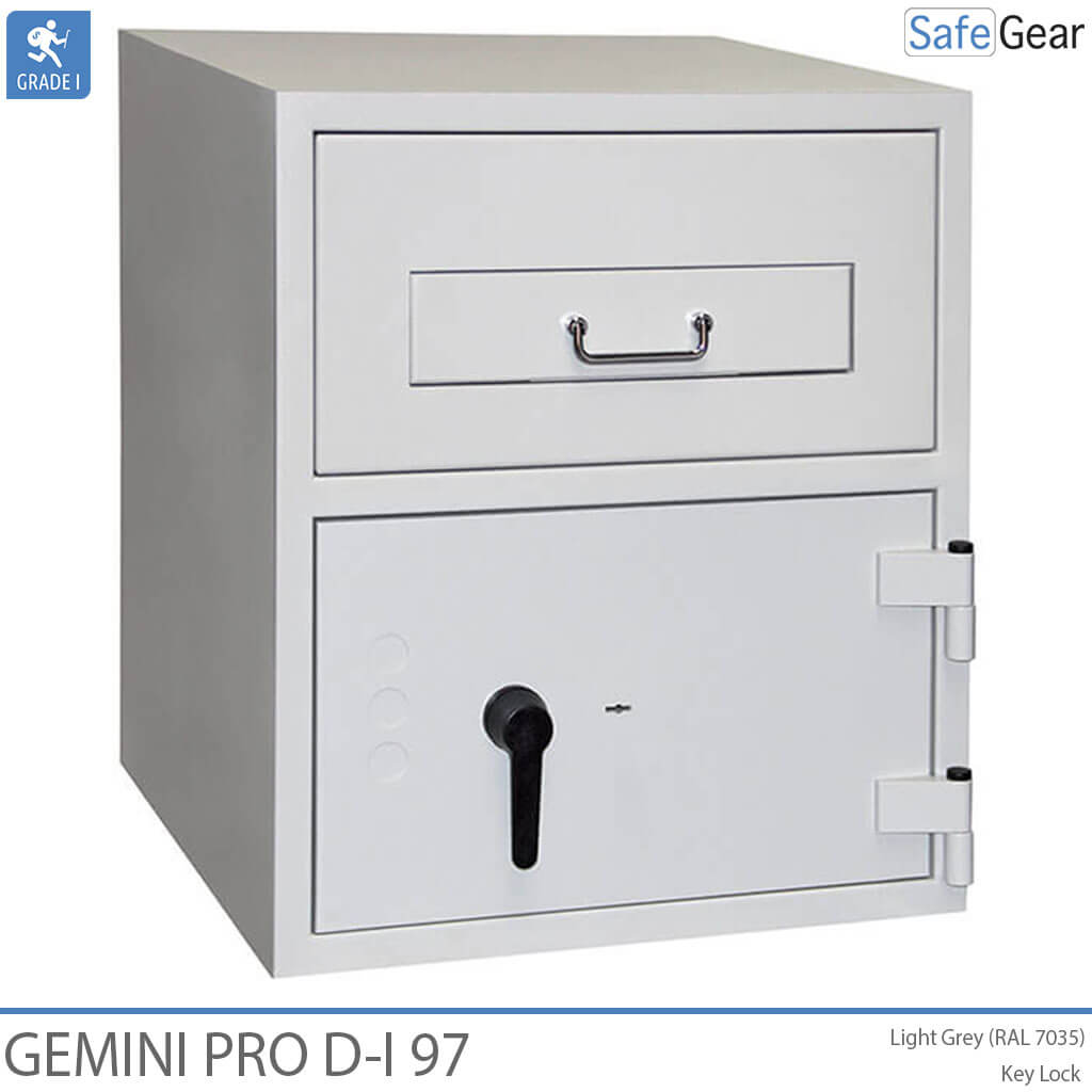 Caja Fuerte De Depósito Gemini Pro D-I 97 (119 L) - Con compartimento interno - Prueba antirrobo D-I - Cerradura Electrónica Axessor