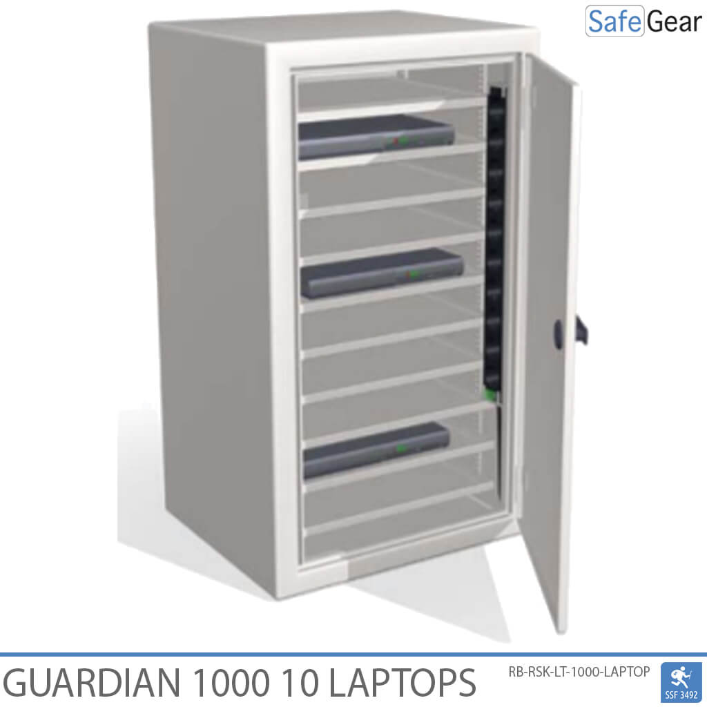 Guardian 1000 - 10 portátiles con carga - Prueba de robo SSF 3494