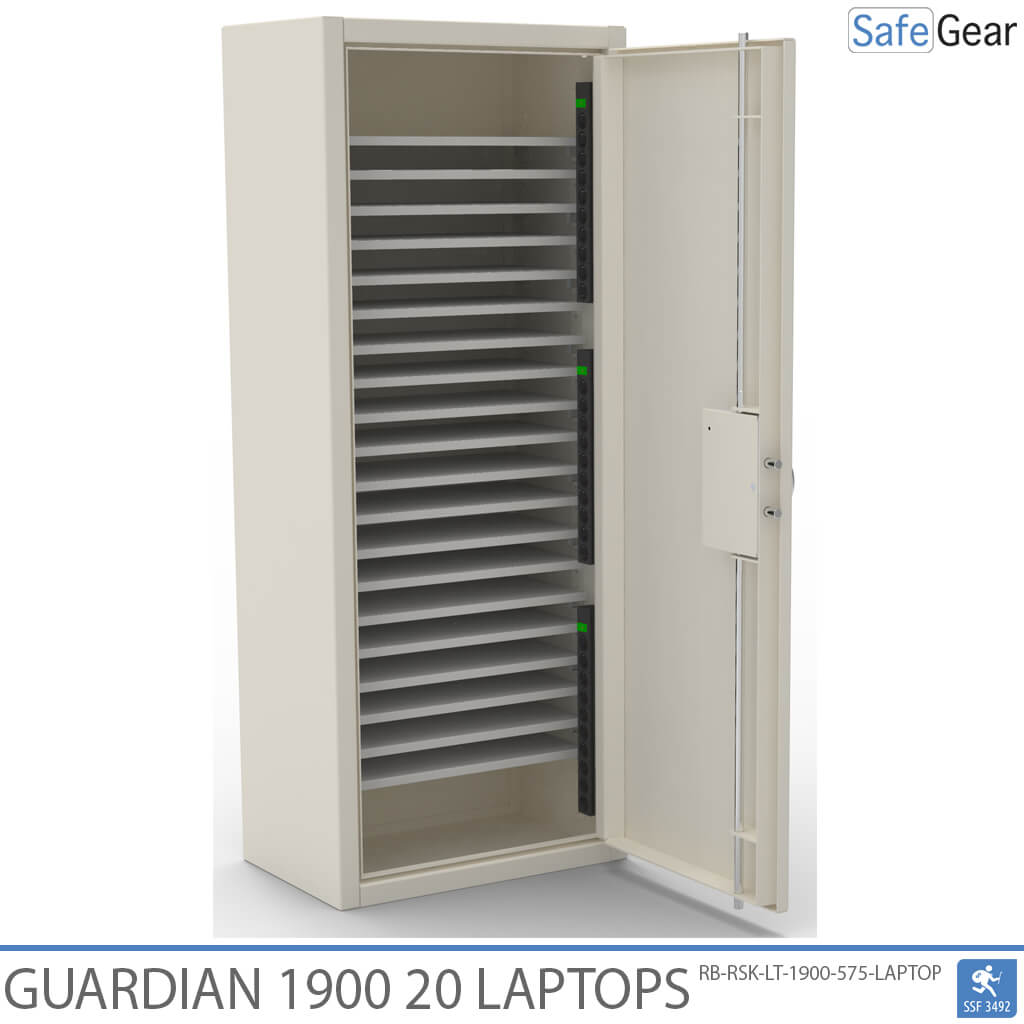Guardian 1900 - 20 portátiles con carga - Prueba de robo SSF 3494