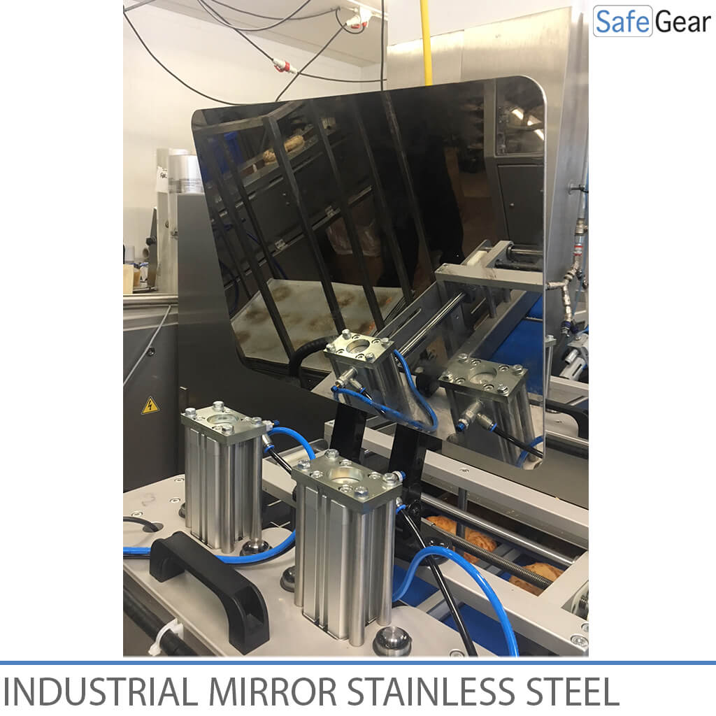 Espejo industrial de acero inoxidable - Ajustable