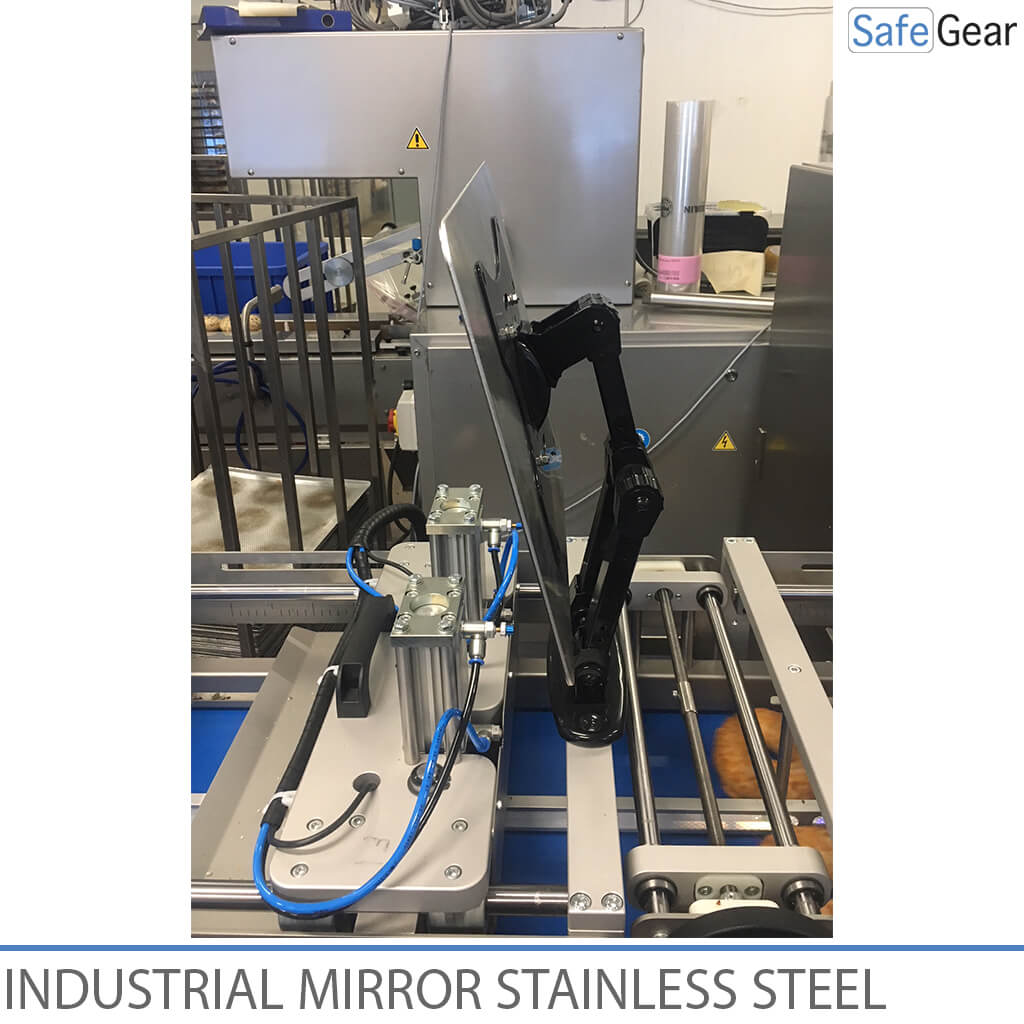 Espejo industrial de acero inoxidable - Ajustable