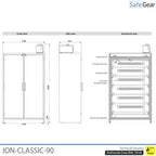 ION-CLASSIC-90 Almacén de baterías Pro 120 cm
