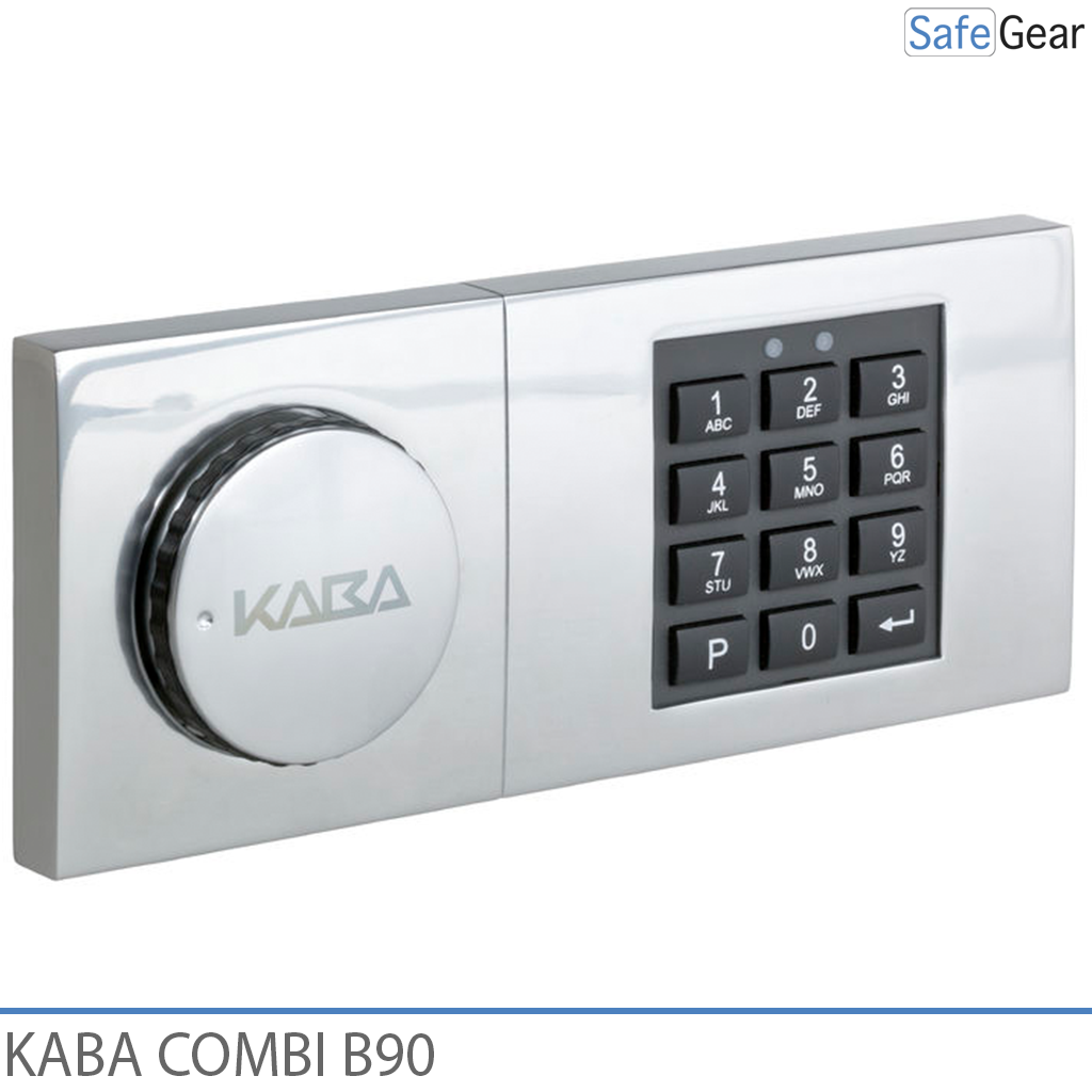 Cerradura de combinación Kaba Combi B90 para caja fuerte con llave de emergencia