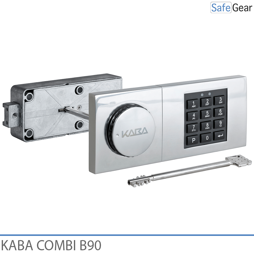 Cerradura de combinación Kaba Combi B90 para caja fuerte con llave de emergencia