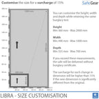 Libra 50 - Caja fuerte de seguridad (219 litros) - Grado de prueba de robo 0