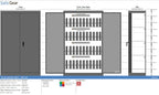 Zeus 24 - caja fuerte para portátiles (48 portátiles) - cerradura con llave