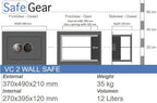 VC 2 Caja Fuerte de pared (12 L)