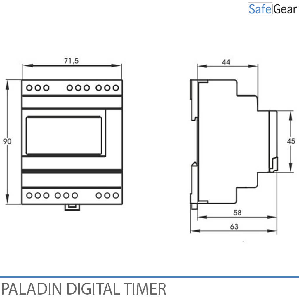 Temporizador de reloj digital para timbres de puertas, escuelas e industria - Bluetooth - Reloj anual - 1 canal