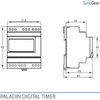 Temporizador de reloj digital para timbres de puertas, escuelas e industria - Bluetooth - Reloj anual - 1 canal