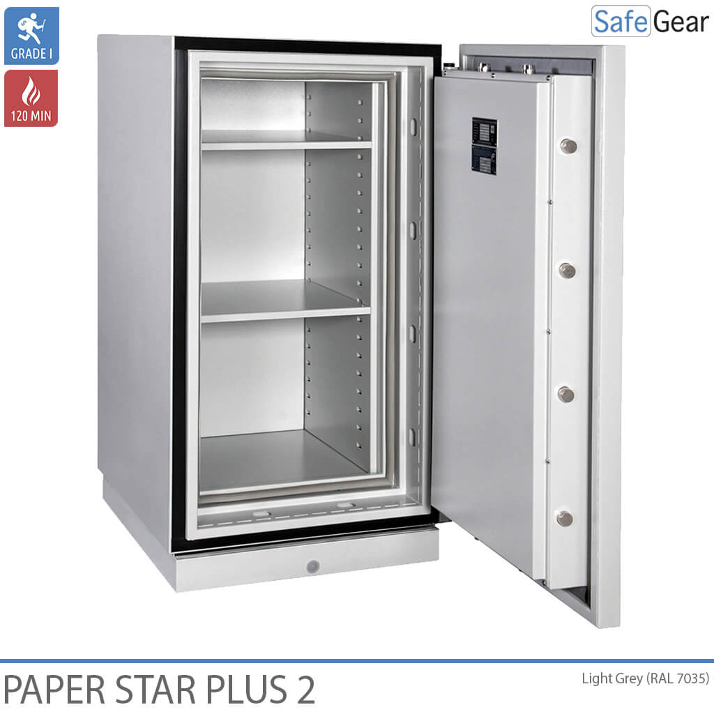 Armario Contra Incendios Paper Star Plus 1 (115 L) - Grado de prueba contra robo I / Prueba de resistencia al fuego: 120 min