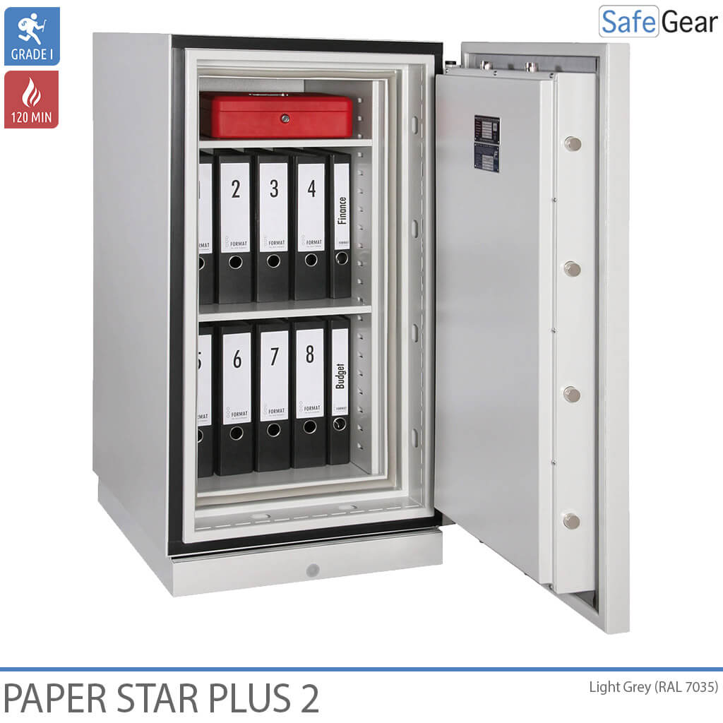 Armario Contra Incendios Paper Star Plus 2 (141 L) - Grado de prueba contra robo I / Prueba de resistencia al fuego: 120 min
