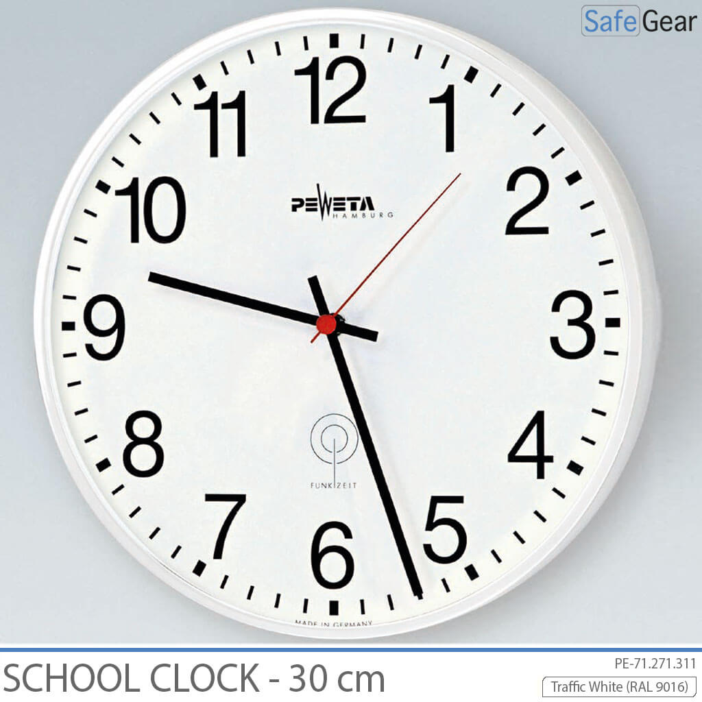 Reloj Escolar analógico - Interior - Redondo - 40 cm
