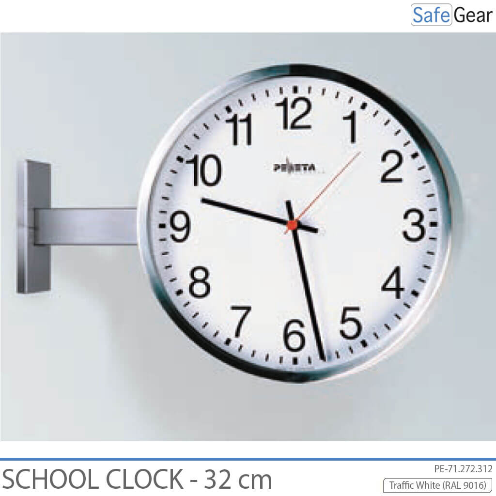 Reloj Escolar analógico - Interior - Redondo - 32 cm