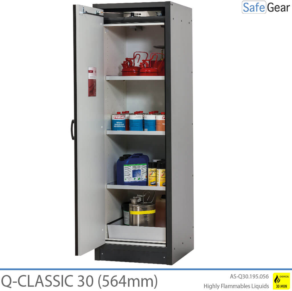 Q-CLASSIC 30 - 3 estantes (380 L) / Ignífuga durante 30 minutos