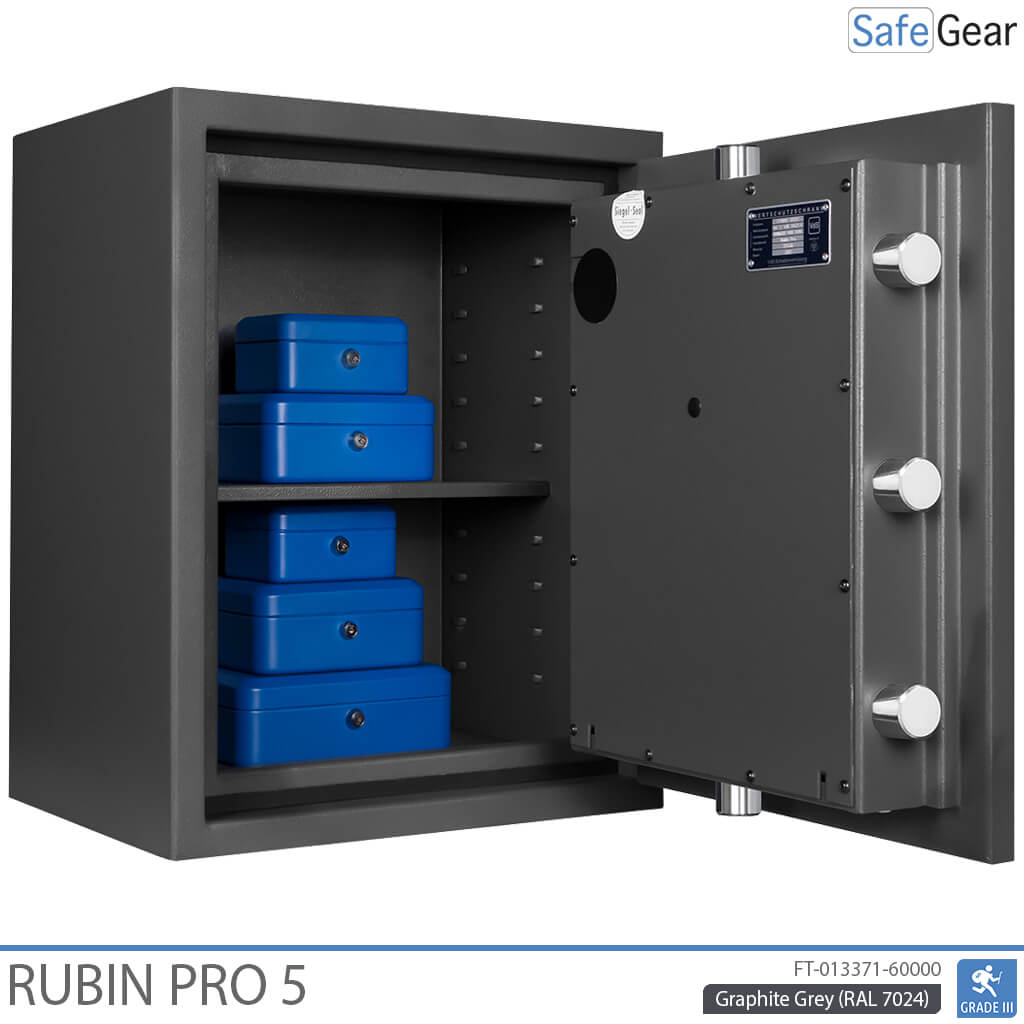 Rubin Pro 5 - Caja fuerte de seguridad (57 Litros) - Prueba de robo Grado 3