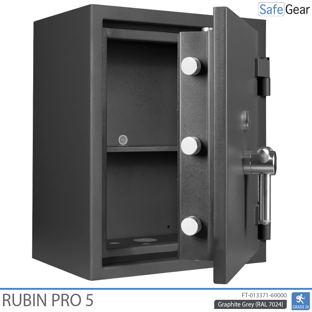 Rubin Pro 5 - Caja fuerte de seguridad (57 Litros) - Prueba de robo Grado 3