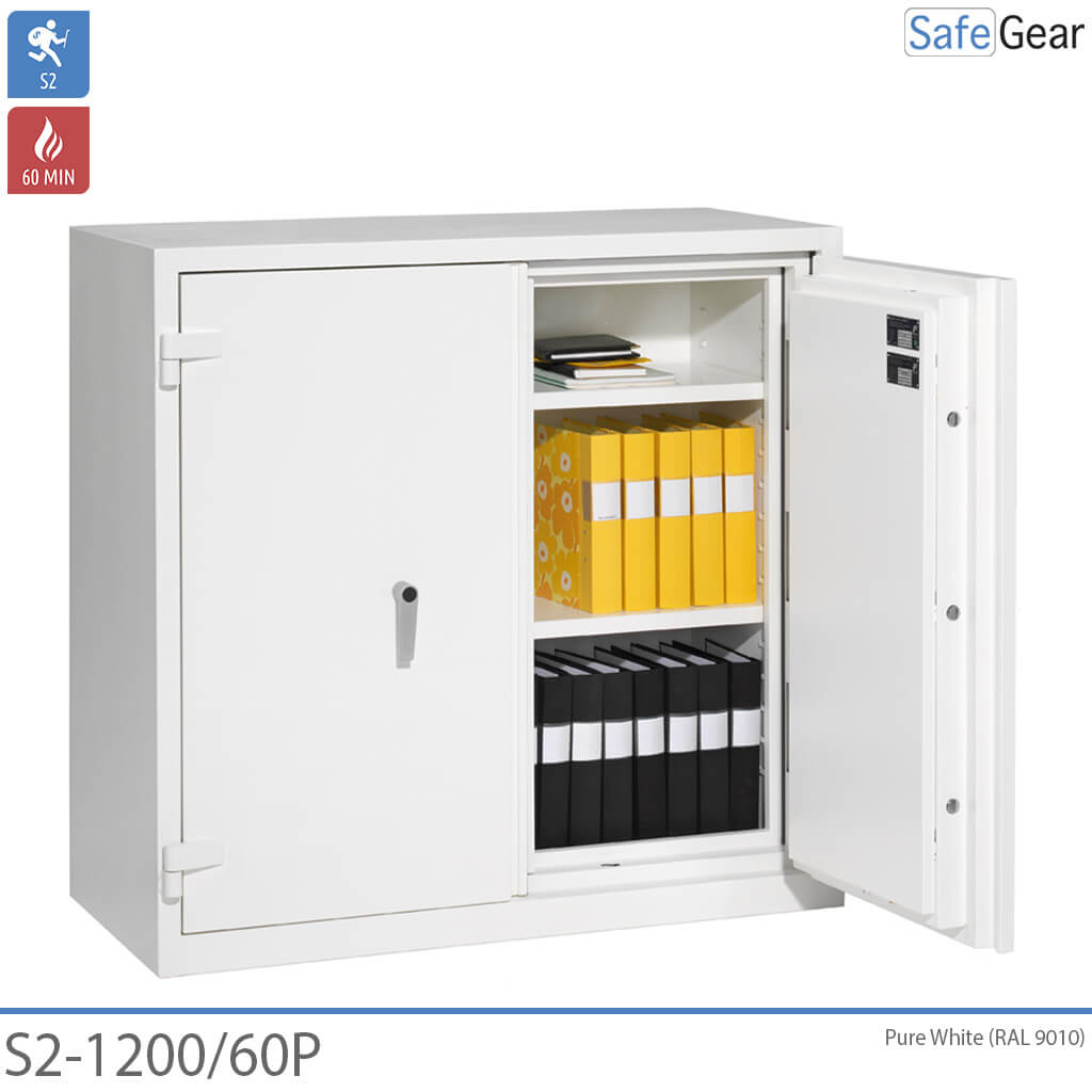 Magma Pro 4 - Caja fuerte ignífuga de seguridad (445 litros) - Grado de prueba de robo S2 - Resistencia al fuego 60 min.