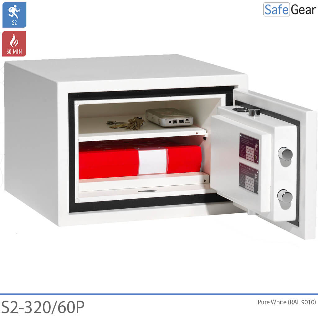 Magma Pro 1 - Caja fuerte ignífuga de seguridad (18 litros) - Grado de prueba de robo S2 - Resistencia al fuego 60 min.