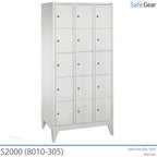 Armario de almacenamiento S2000 con compartimentos de 3x5 (8010-305) - candado