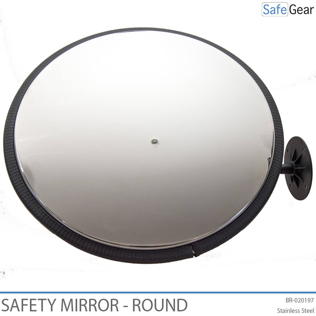 Espejo de inspección de acero inoxidable - Diámetro de 32cm - Ajustable