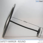 Espejo de inspección de acero inoxidable - Diámetro de 32cm - Ajustable