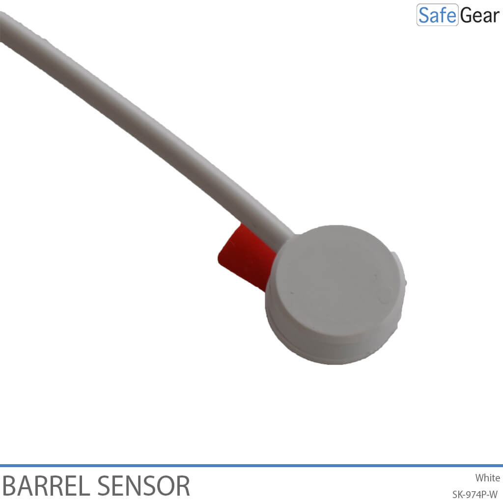 Sensor de barril, 6 pies (183 cm), recto, sin LED, blanco