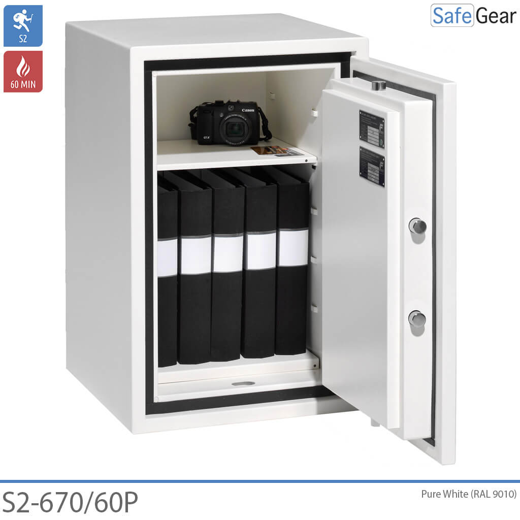 Magma Pro 3 - Caja fuerte ignífuga de seguridad (53 litros) - Grado de prueba de robo S2 - Resistencia al fuego 60 min.
