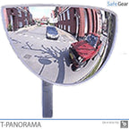 Espejo de tráfico - panorámico en T, 78-x-40-x-16 cm