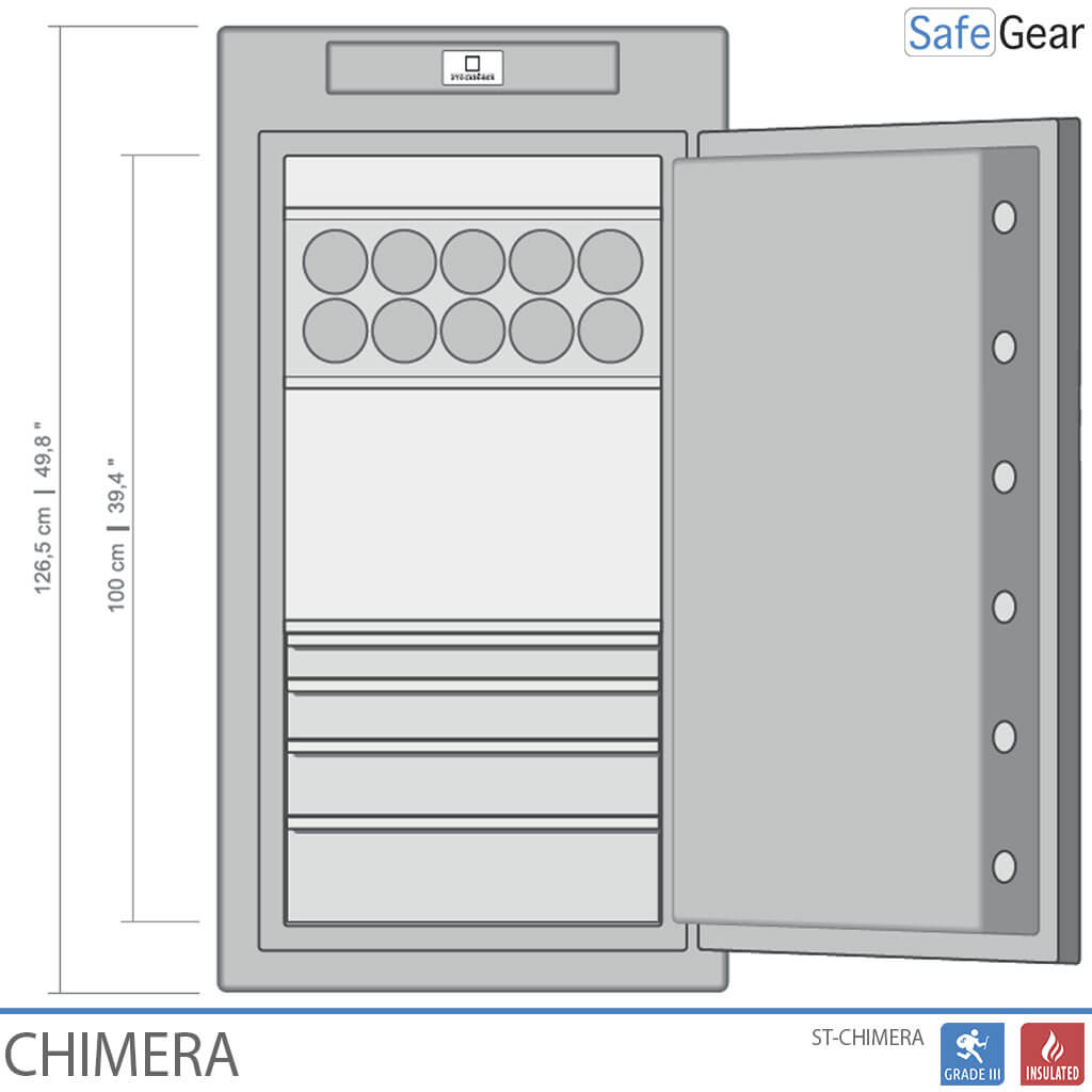 Caja Fuerte De Lujo - CHIMERA - Cerradura electrónica