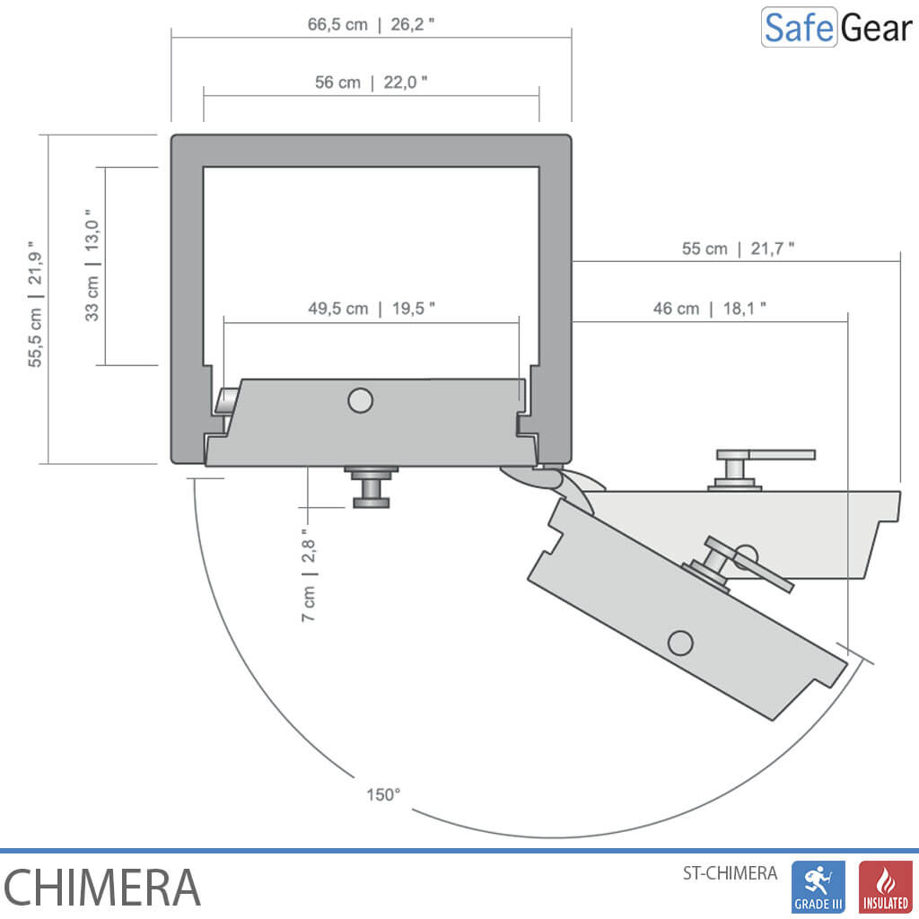 Caja Fuerte De Lujo - CHIMERA - Cerradura electrónica