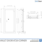 Puerta Acorazada - AT2-20 - Grado 2