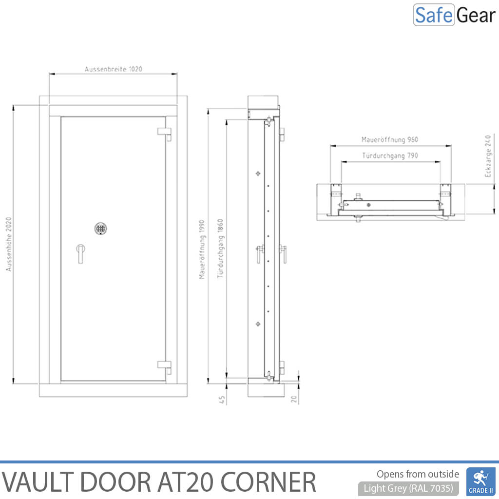 Puerta Acorazada - AT2-20 - Grado 2