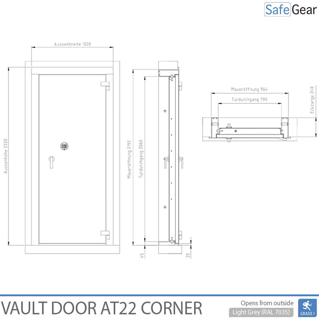 Puerta Acorazada - AV1-22 - Grado 1