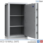 VCO 10 Caja fuerte de pared (139 L) - Prueba de robo Grado 1 - Gris claro - Cerradura Electrónica
