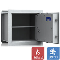 VCO 5 Caja fuerte de pared (43 L) - Prueba de robo Grado 1 - Gris claro - Cerradura Electrónica
