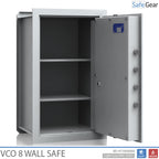 VCO 8 Caja fuerte de pared (85 L) - Prueba de robo Grado 1 - Gris claro - Cerradura con llave