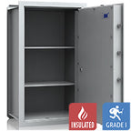 VCO 12 Caja fuerte de pared (169 L) - Prueba de robo Grado 1 - Gris claro - Cerradura con llave