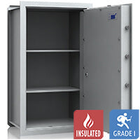 VCO 12 Caja fuerte de pared (169 L) - Prueba de robo Grado 1 - Gris claro - Cerradura con llave