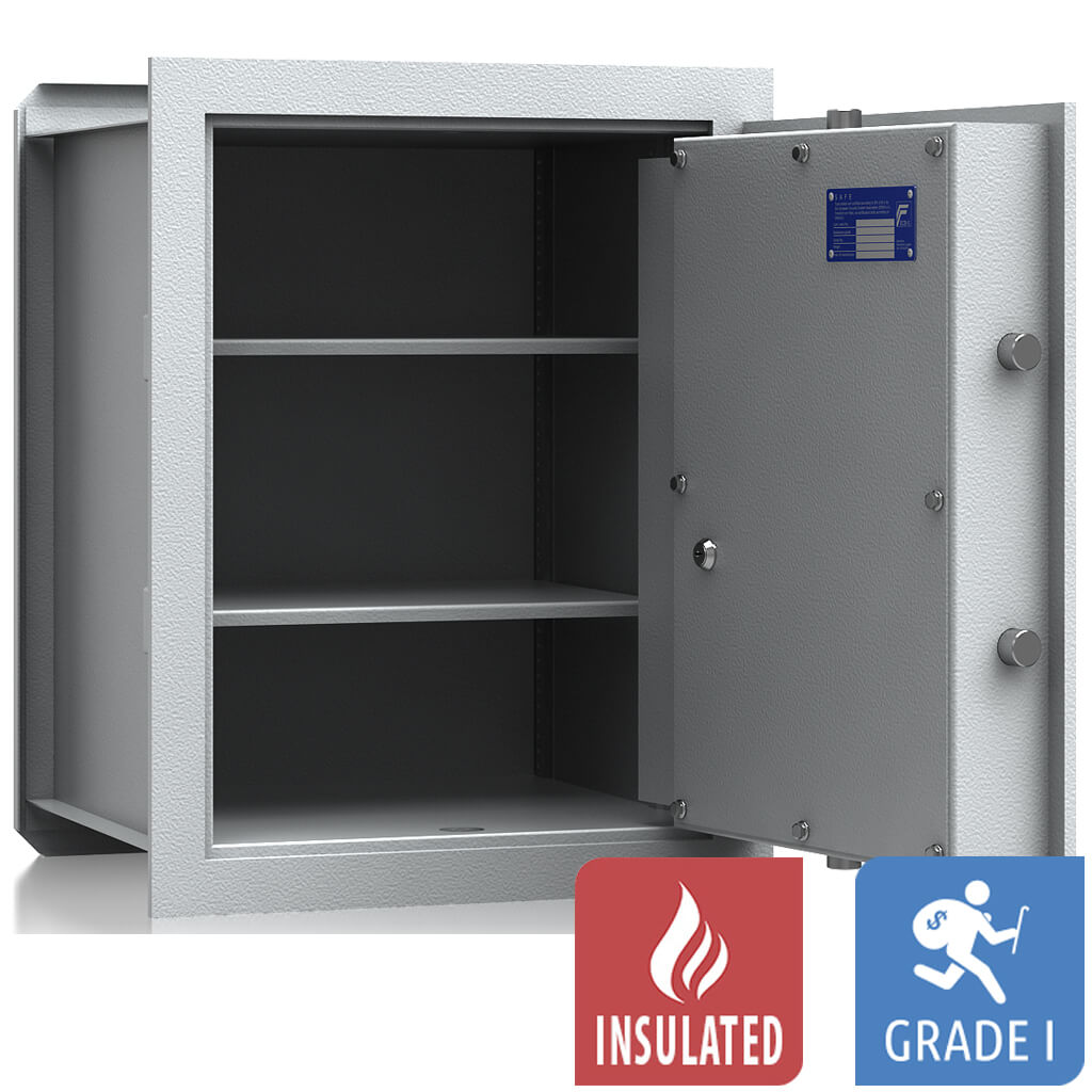 VCO 6 Caja fuerte de pared (61 L) - Prueba de robo Grado 1 - Gris claro - Cerradura Electrónica