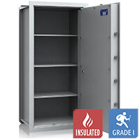 VCO 12 Caja fuerte de pared (169 L) - Prueba de robo Grado 1 - Gris claro - Cerradura Electrónica