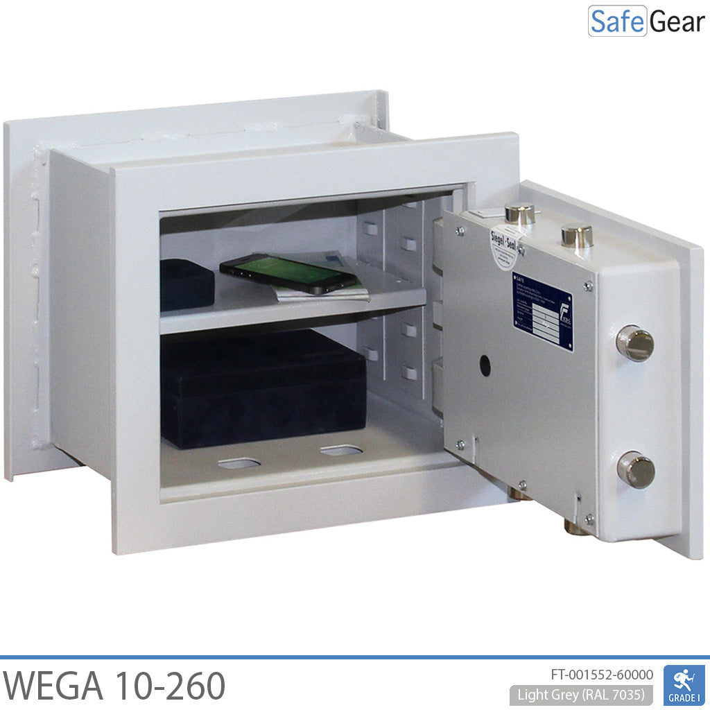 Wega 10-260 Caja Fuerte de pared (12L) - Prueba de robo Grado I