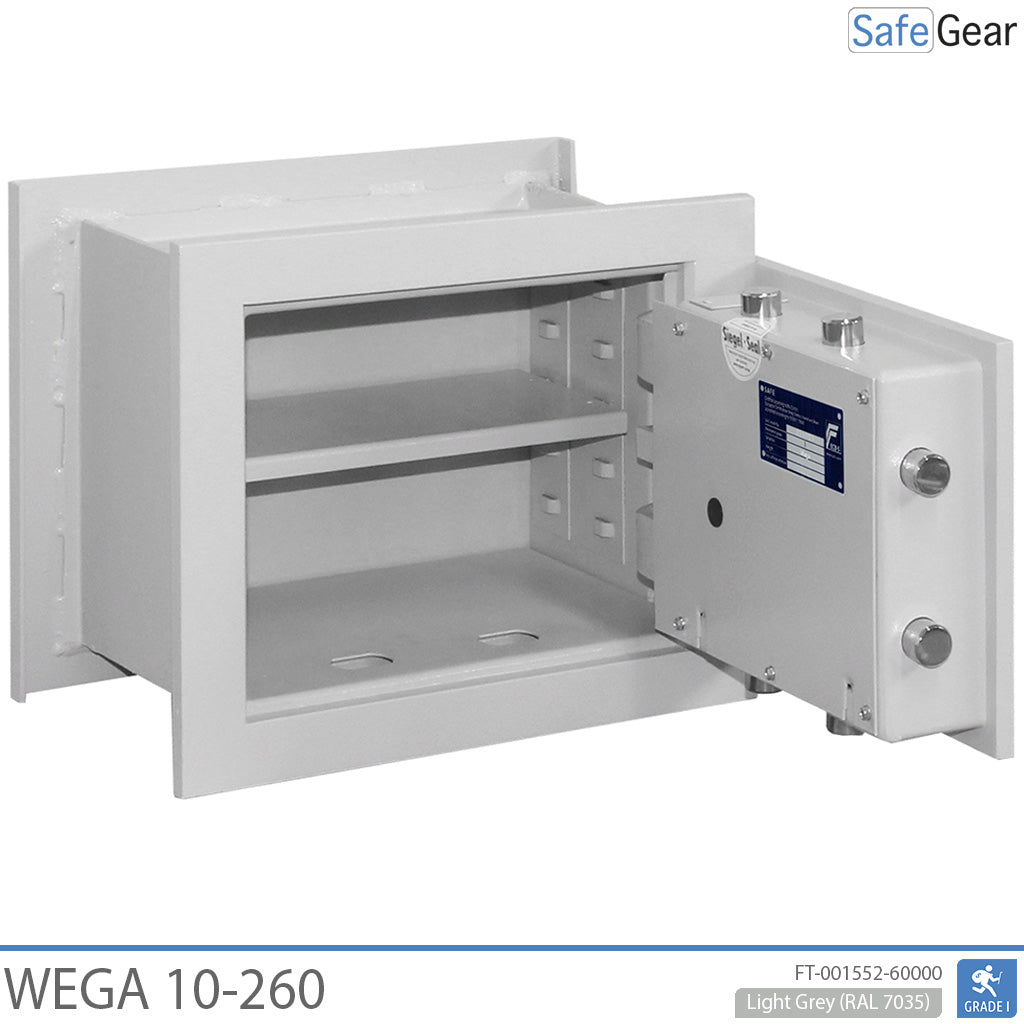 Wega 10-260 Caja Fuerte de pared (12L) - Prueba de robo Grado I